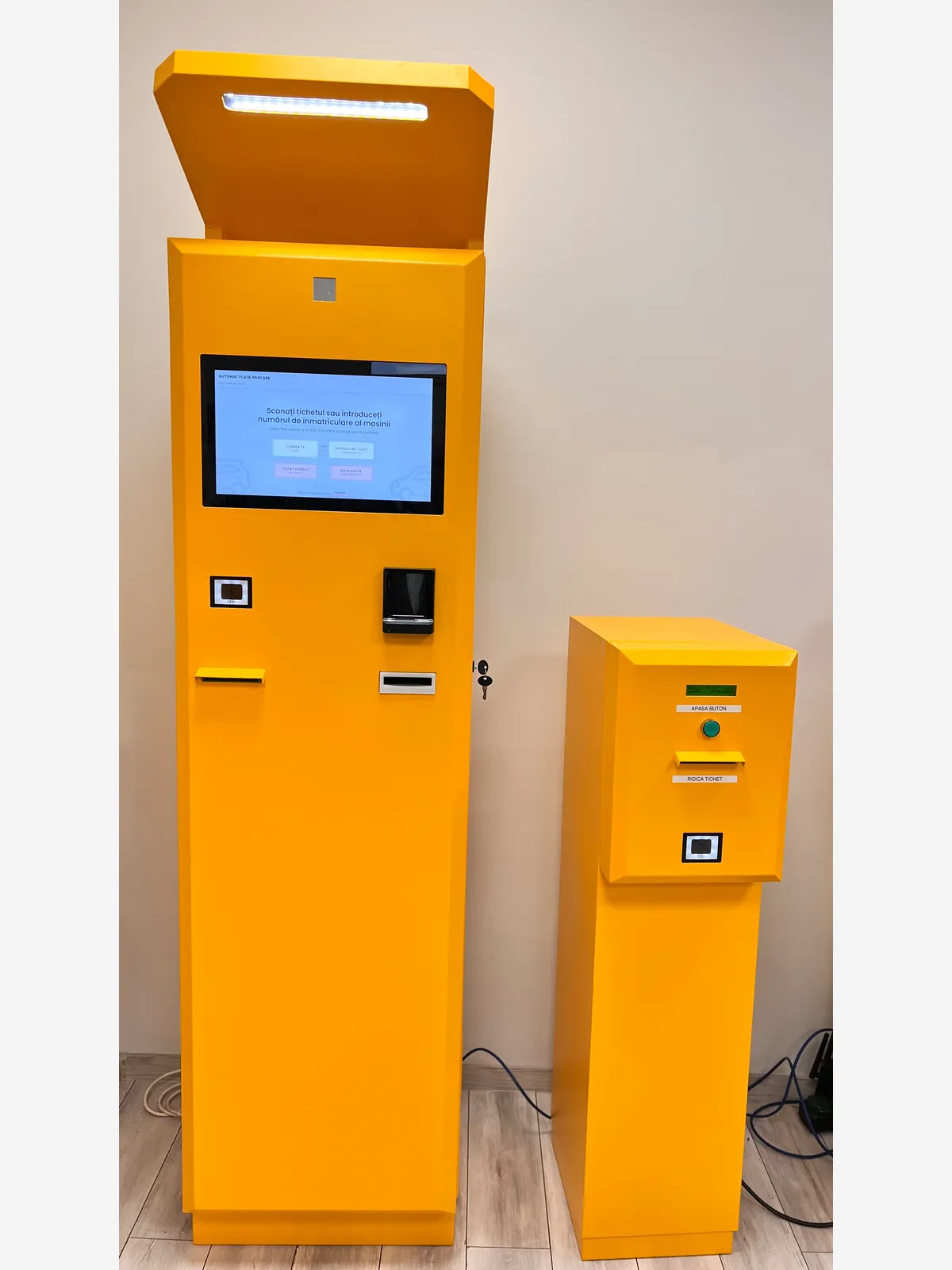 Automat de plată RAVCOM cu plată cash și card